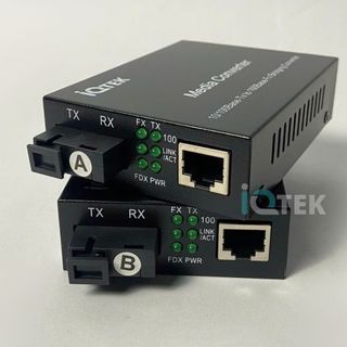 Chuyển đổi quang IQTEK IQ-1G1E-AB Chính hãng bảo hành 1 năm