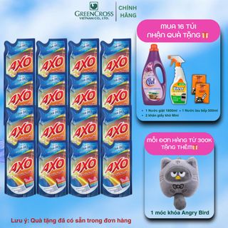 Combo 16 túi Nước tẩy quần áo màu AXO 400ml đánh bay vết bẩn lưu giữ màu quần áo