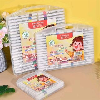 Hộp Màu Acrylic 80 Màu HS (THÙNG 40B)