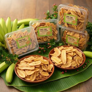 CHUỐI XANH CHIÊN ĐƯỜNG – GIÒN NGỌT CHUẨN VỊ QUÊ NHÀ 300G - WINNIE HOUSE