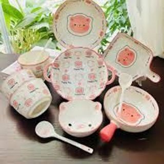 Tô 2 tai 9.5 Heo Hồng Happy Pig GL252 ( THÙNG 30C )