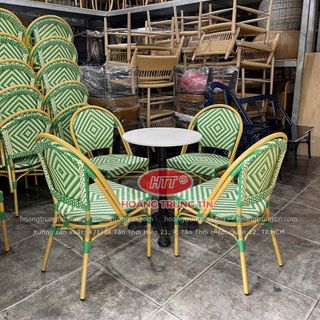 ghế mây nhựa cafe thanh lý gấp hàng mới giá rẻ số lượng có hạn