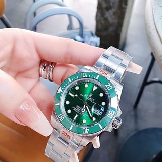 ĐỒNG HỒ NAM SIÊU CẤP RÔLET SUBMARINER HULK MÀU BẠC MÁY AUTOMATIC