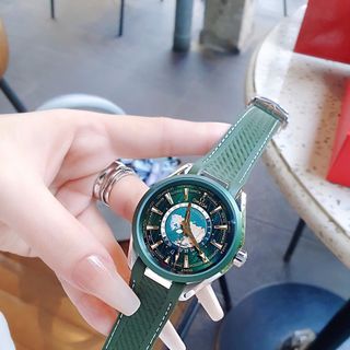 ĐỒNG HỒ NAM CAO CẤP ÔMÊGHA SEAMASTER MÁY CƠ LỘ ĐÁY MẶT XANH LÁ DÂY CAO SU