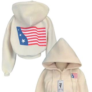 Áo Khoác Croptop In Cờ Mới Về - Thời Thượng và Đẳng Cấp