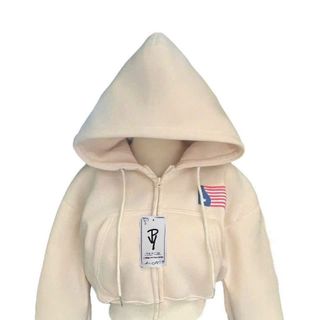 Áo Khoác Croptop In Cờ Mới Về - Thời Thượng và Đẳng Cấp