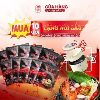 [Tặng Nồi Lẩu Cao Cấp] COMBO 10 Gói Mì Cay ChanWoo, Không Chất Bảo Quản, Ngon Chuẩn Vị Hàn