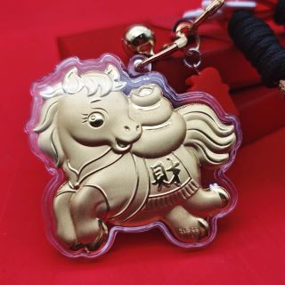 Móc Khoá Ngựa Mạ Vàng (T100-10K)