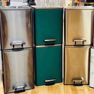 Thùng rác trơn cao cấp có nắp 12L (THÙNG 6C)