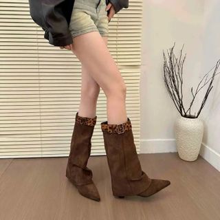 BỐT NỮ JABEL MŨI NHỌN ỐNG CAO DOUYIN – DA LỘN CAO CẤP, SIÊU TÔN DÁNG - PIPI STORE