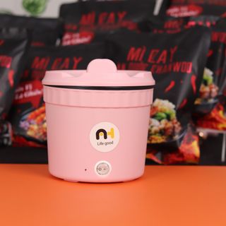 SET 5 - 8 GÓI MÌ CAY CHANWOO TẶNG LY GIỮ NHIỆT, NỒI ĐIỆN CAO CẤP