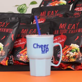 SET 5 - 8 GÓI MÌ CAY CHANWOO TẶNG LY GIỮ NHIỆT, NỒI ĐIỆN CAO CẤP