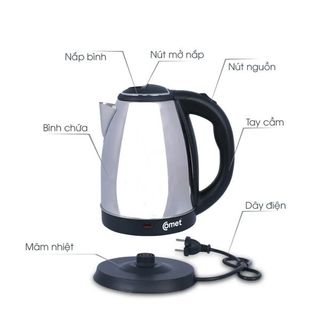 ẤM SIÊU TỐC INOX 1,5L COMET CM8215