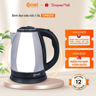 ẤM SIÊU TỐC INOX 1,5L COMET CM8215