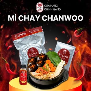 [MÌ CHAY] Combo 6 Gói Mì Cay Ăn Liền Hàn Quốc CHANWOO Tiện Lợi Kèm Gói Hạt Nêm Gia Vị - [Tặng Ly Giữ Nhiệt, Chai Cấp Độ]