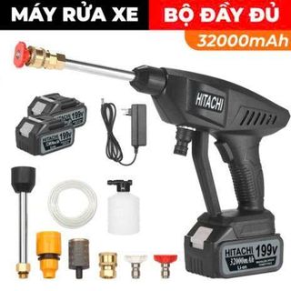 BỘ MÁY RỬA XE 199V 2 PIN HỘP NHỰA
