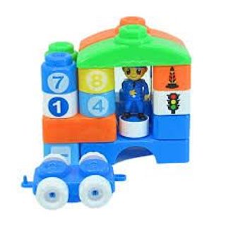 Đồ chơi xếp hình cho bé ô tô giao thông (THÙNG 27B)