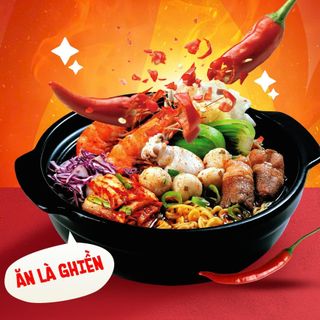 SET 13 GÓI MÌ CAY ĂN LIỀN HÀN QUỐC CHANWOO - (Tặng 1 Nồi Điện Hai Tầng + 2 Gói Mì Cay + Chai Cấp Độ)