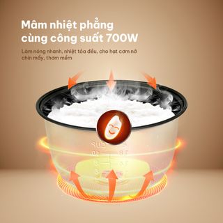 NỒI CƠM ĐIỆN NẮP BẬT 1,8L COMET CM8015 (THÙNG 4 CÁI)