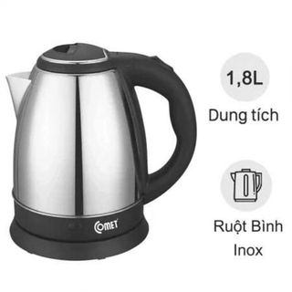 ẤM SIÊU TỐC INOX 1,8L COMET CM8219 THÙNG 12 CÁI