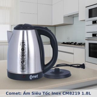 ẤM SIÊU TỐC INOX 1,8L COMET CM8219 THÙNG 12 CÁI