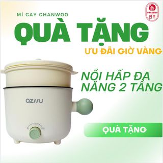 SET 13 SIÊU HỜI-Mì Cay Chanwoo Phiên Bản Mới - (Tặng 1 Nồi Điện Hai Tầng + 2 Gói Mì Cay)