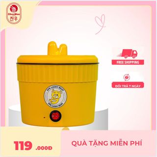 Set 10 Gói Mì Cay Chanwoo Phiên Bản Mới - (Tặng 1 Nồi Điện Mini + 2 Gói Mì Cay)