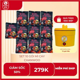 Combo 3-8-10-13 Mì Cay CHANWOO (Phiên bản mới) - Sản phẩm chính hãng