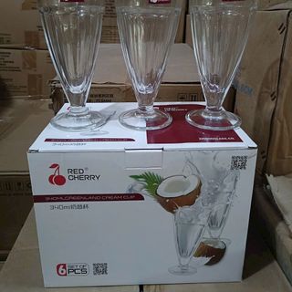 BỘ 6 LY THUỶ TINH 340ML RED CHERRY THÙNG 8 BỘ