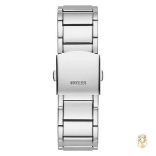 ĐỒNG HỒ NỮ CAO CẤP GUECC MẶT HỘT CHỮ NHẬT DÂY THÉP BẠC