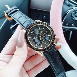 XẢ RẺ ĐỒNG HỒ NAM TRUNG CẤP ÔMEGHA DÂY DA CHONOGRAP