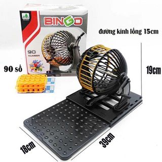 BỘ ĐỒ CHƠI LỒNG QUAY LÔ TÔ BINGO 90 SỐ