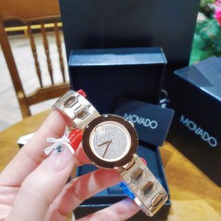 ĐỒNG HỒ NỮ CAO CẤP MODADO BOLD MÁY NHẬT MẶT FULL ĐÁ VÀNG VÀ HỒNG