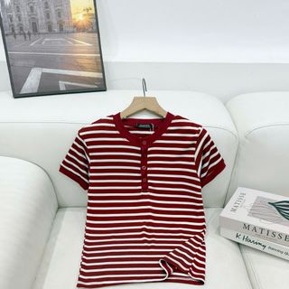 Áo thun sọc nút chất cotton borip co giãn có bigsize