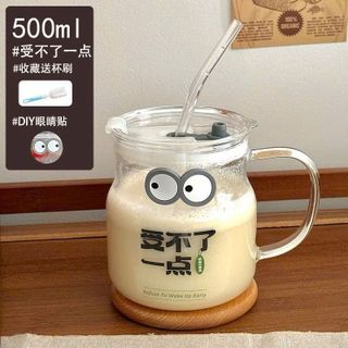 CỐC NƯỚC THUỶ TINH ĐÔI MẮT 500ML