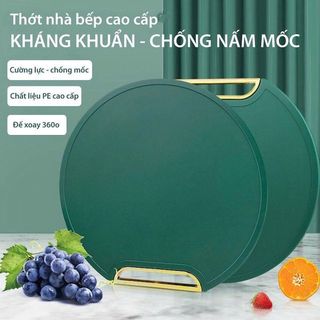 THỚT TRÒN XANH NHỰA PE KHÁNG KHUẨN