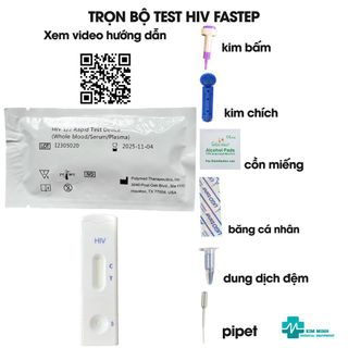 Que thử HIV Fastep 10 phút biết kết quả (1 test)