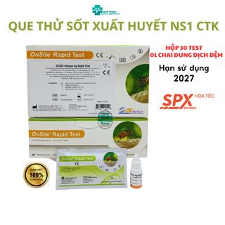Que thử Sốt xuất huyết NS1 CTK hộp 30 test