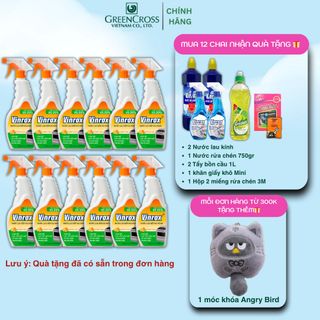 Combo 12 Nước Lau Bếp VINROX APKC 500ml Hương Cam Tẩy Dầu mỡ cứng đầu, mùi hương dịu nhẹ