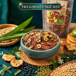 TRÀ GẠO LỨT NGŨ HẠT GIẢM MỠ BỤNG HIỆU QUẢ 1KG - WINNIE HOUSE