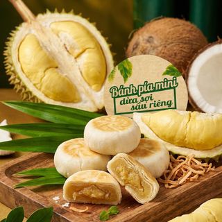 BÁNH PÍA MINI NHÂN SẦU RIÊNG DỪA SỢI – NHỎ XINH, ĐẬM ĐÀ HƯƠNG XƯA 500G - WINNIE HOUSE