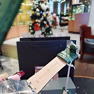 SIÊU SALE ĐỒNG HỒ NAM SIÊU CẤP MAURIC CHONOGRAP AIKON DÂY DA