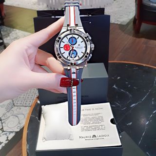 SIÊU SALE ĐỒNG HỒ NAM SIÊU CẤP MAURIC CHONOGRAP AIKON DÂY DA