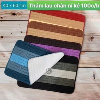 Thảm lau chân họa tiết sọc nhiều màu( THÙNG 100C)