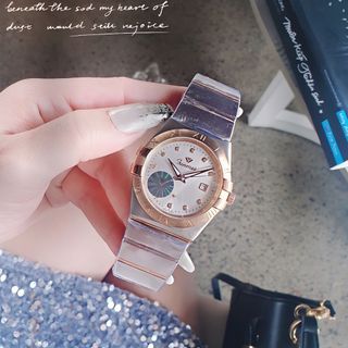 ĐỒNG HỒ NAM NỮ CHÍNH HÃNG FUNMEI FIV DÂY THÉP VÀNG VÀ DEMI FULLBOX TEM