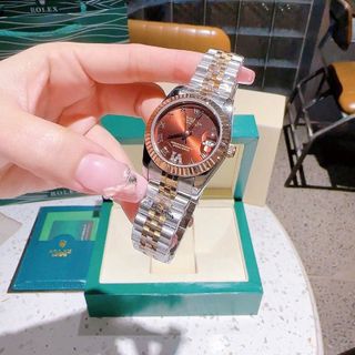 ĐỒNG HỒ NAM NỮ CAO CẤP ROLET MÁY AUTOMATIC DÂY ĐÚC MẶT SAPHIRE NIỀNG KHÍA