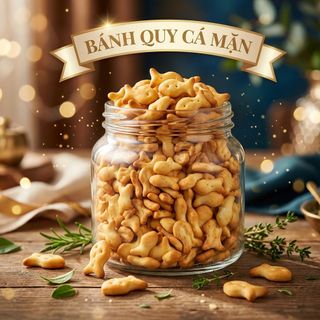 BÁNH QUY CÁ MẶN BƠ SỮA THƠM NGON 500G - WINNIE HOUSE