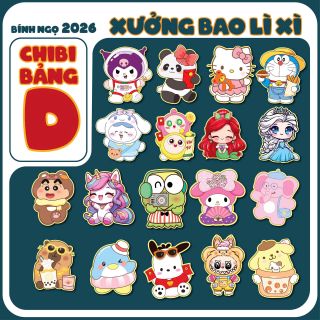 SET 20 CÁI BAO LÌ XÌ CHIBI DỄ THƯƠNG 2026 - LADY'S PASSION