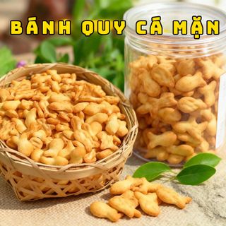 BÁNH QUY CÁ MẶN BƠ SỮA THƠM NGON 500G - WINNIE HOUSE