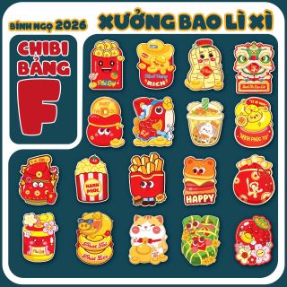 SET 20 CÁI BAO LÌ XÌ CHIBI DỄ THƯƠNG 2026 - LADY'S PASSION